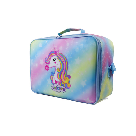 KM Signee Lunch bag Unicorn Lunch Bag & Pencil Case Set for Kids, 7 Liter