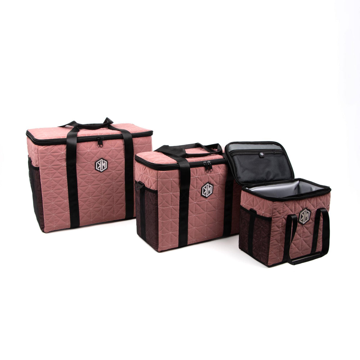 Blush Velvet Thermal Bag by KM Signee – insulated hot and cold lunch bag, image 6 of 6