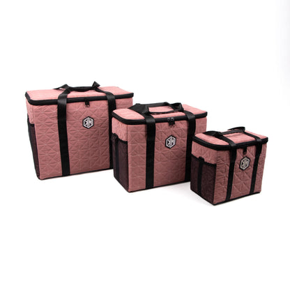 Blush Velvet Thermal Bag by KM Signee – insulated hot and cold lunch bag, image 5 of 6
