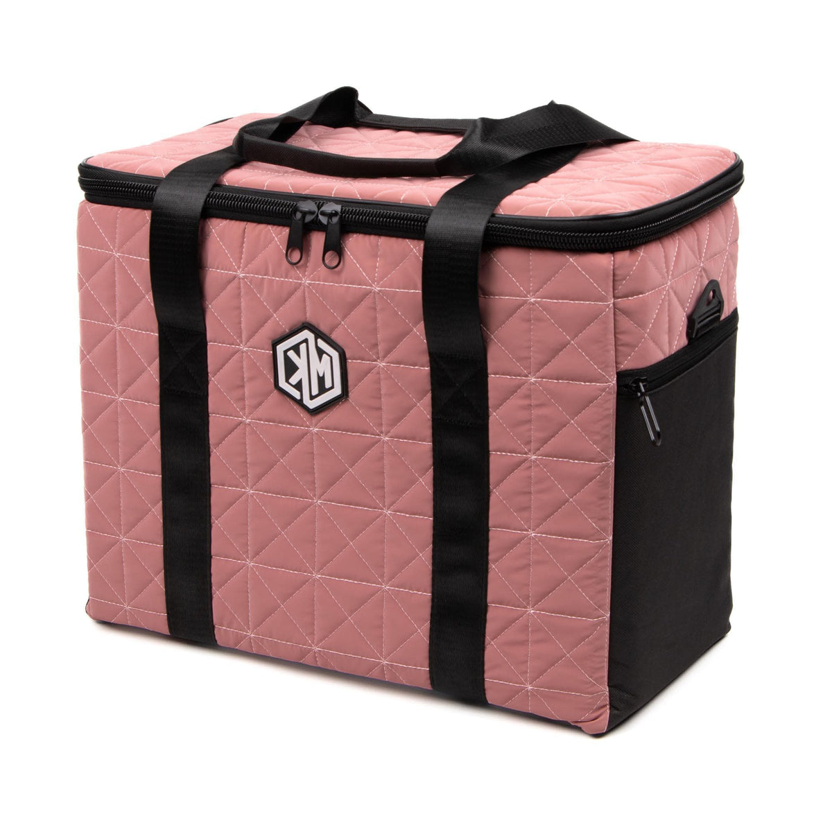 Blush Velvet Thermal Bag by KM Signee – insulated hot and cold lunch bag, image 4 of 6