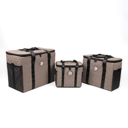 Hazelnut Silk Thermal Bag by KM Signee – insulated hot and cold lunch bag, image 11 of 12
