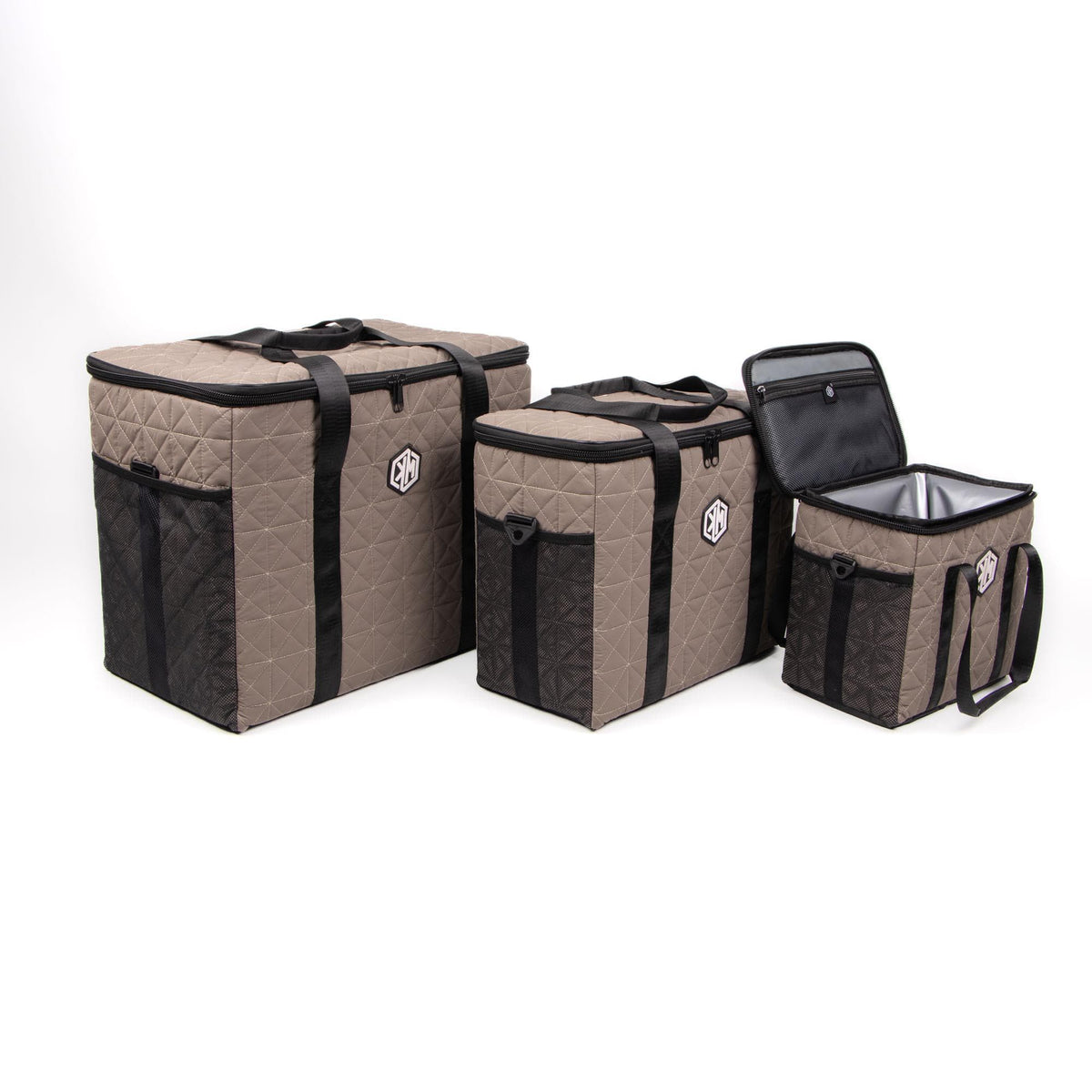 Hazelnut Silk Thermal Bag by KM Signee – insulated hot and cold lunch bag, image 9 of 12