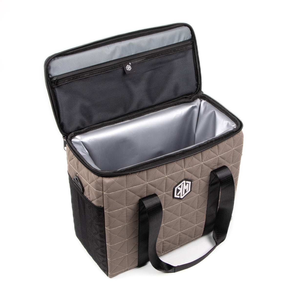 Hazelnut Silk Thermal Bag by KM Signee – insulated hot and cold lunch bag, image 3 of 12