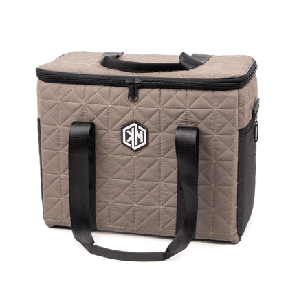 Hazelnut Silk Thermal Bag by KM Signee – insulated hot and cold lunch bag, image 6 of 12