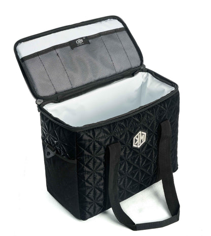 Onyx Black Thermal Bag by KM Signee – insulated hot and cold lunch bag, image 1 of 13