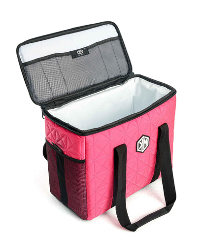 Rosy Pink Thermal Bag by KM Signee – insulated hot and cold lunch bag, image 1 of 10