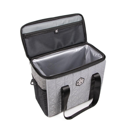 Steel Grey Thermal Bag by KM Signee – insulated hot and cold lunch bag, image 2 of 8