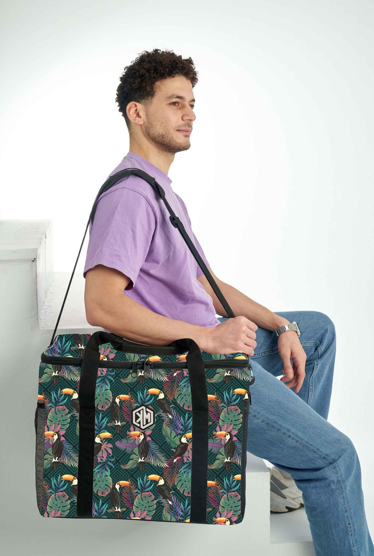 Toucans Thermal Bag by KM Signee – insulated hot and cold lunch bag, image 8 of 11