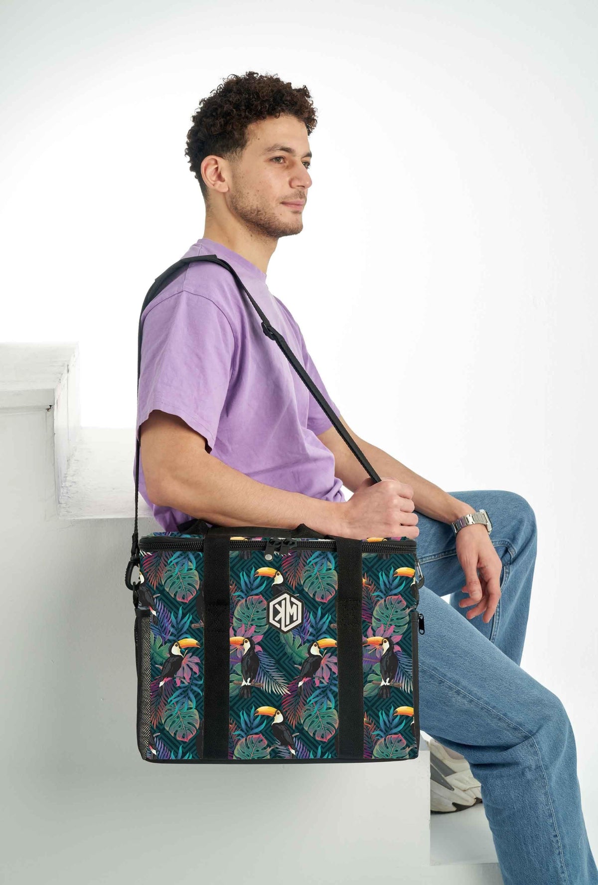Toucans Thermal Bag by KM Signee – insulated hot and cold lunch bag, image 7 of 11