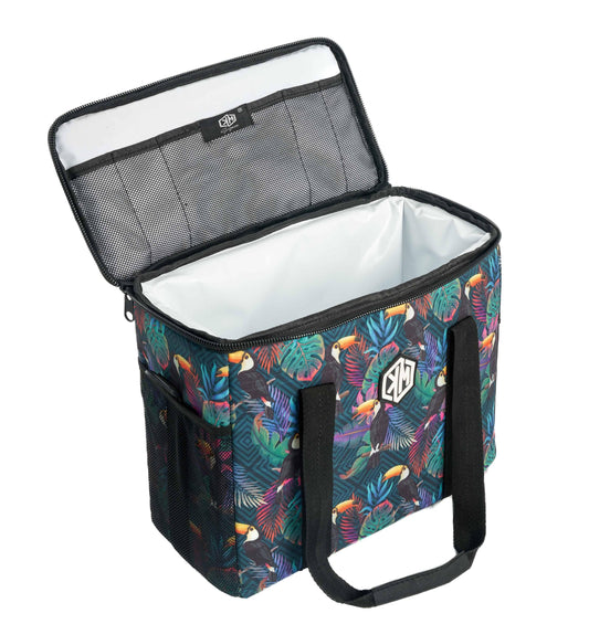 Toucans Thermal Bag by KM Signee – insulated hot and cold lunch bag, image 1 of 11