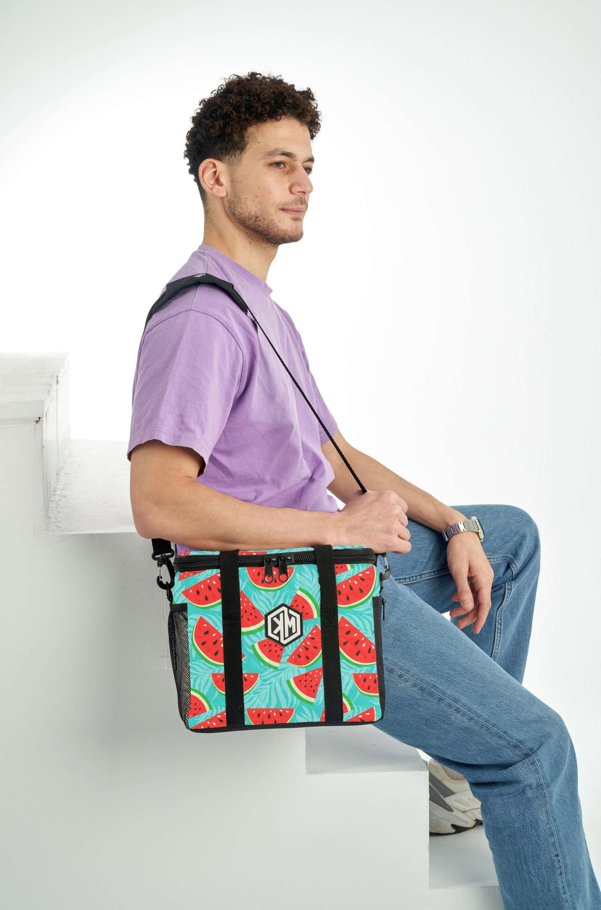 Watermelon Slices Thermal Bag by KM Signee – insulated hot and cold lunch bag, image 14 of 17