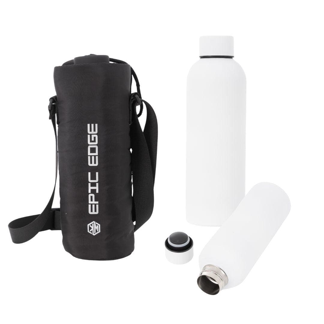 500ml Insulated Stainless Steel Bottle with Cover by KM Signee – leak-proof hot and cold water bottle, image 6 of 8