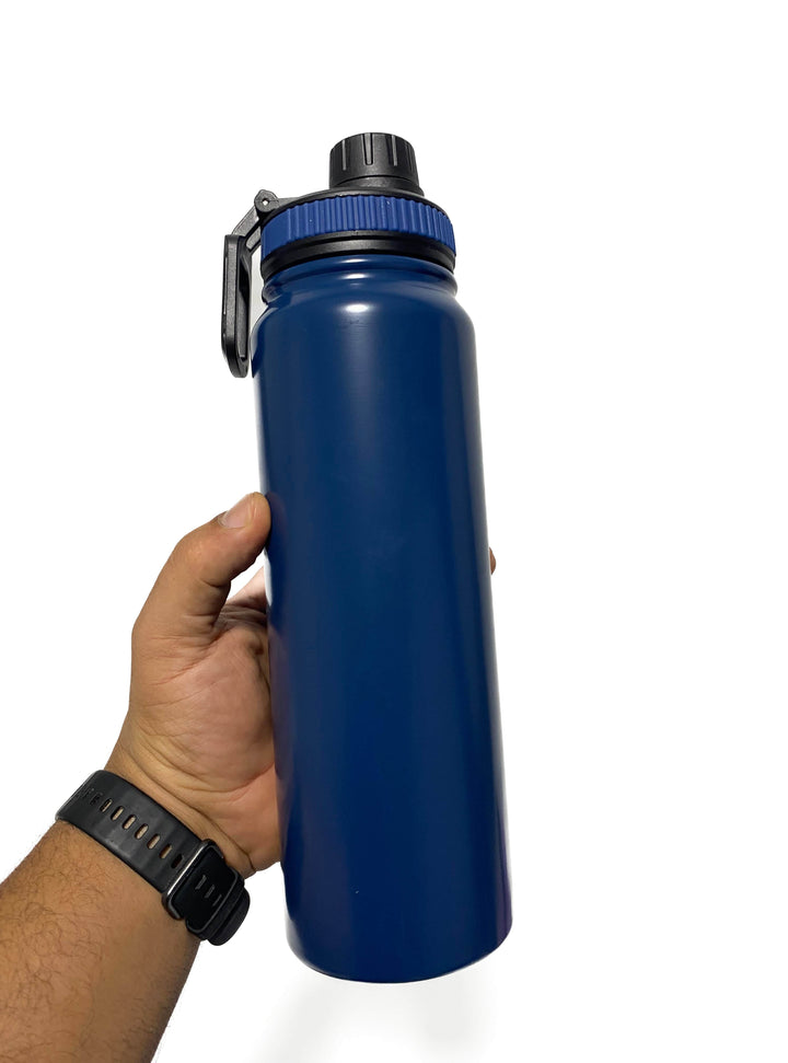 KM Signee Water Bottle Darkblue 800ml Sport Hydrate Double Wall Insulated Vacuum Flask 304 Stainless Steel inner