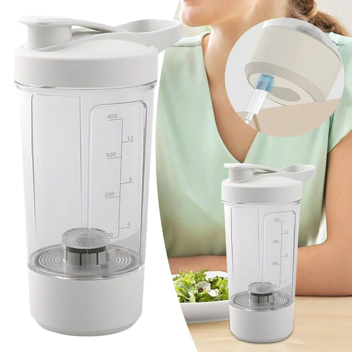 KM Signee Water Bottle Electric Protein Shaker Bottle – Rechargeable & High-Speed Blending