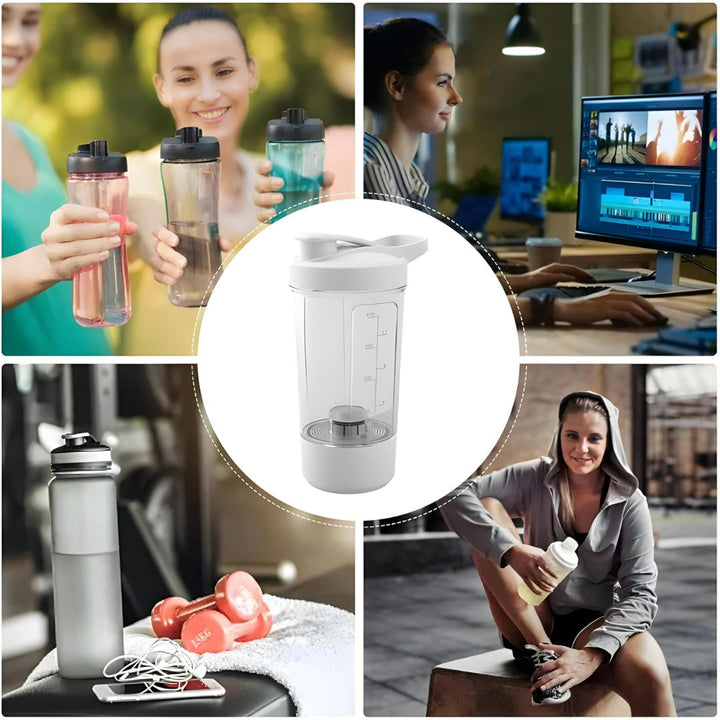 KM Signee Water Bottle Electric Protein Shaker Bottle – Rechargeable & High-Speed Blending