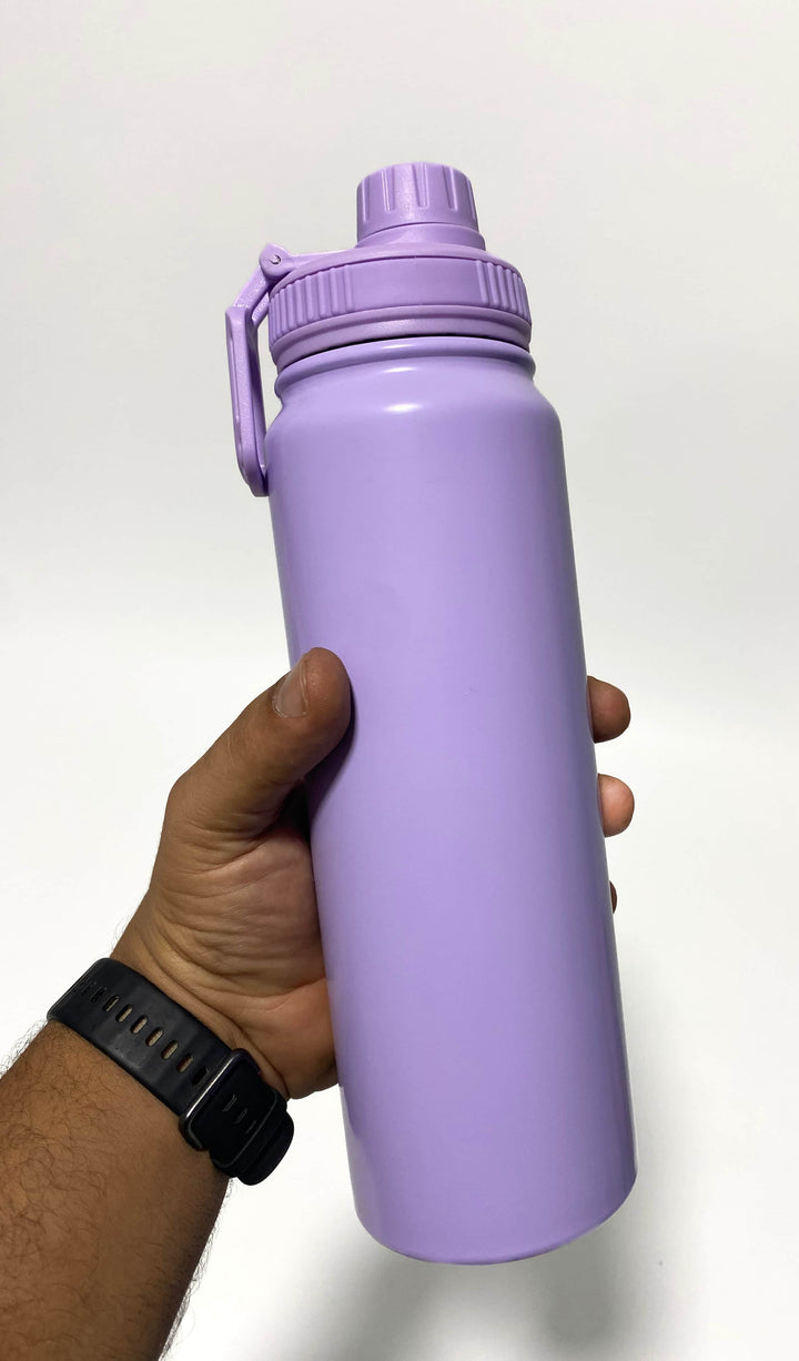 KM Signee Water Bottle Lilac 800ml Sport Hydrate Double Wall Insulated Vacuum Flask 304 Stainless Steel inner